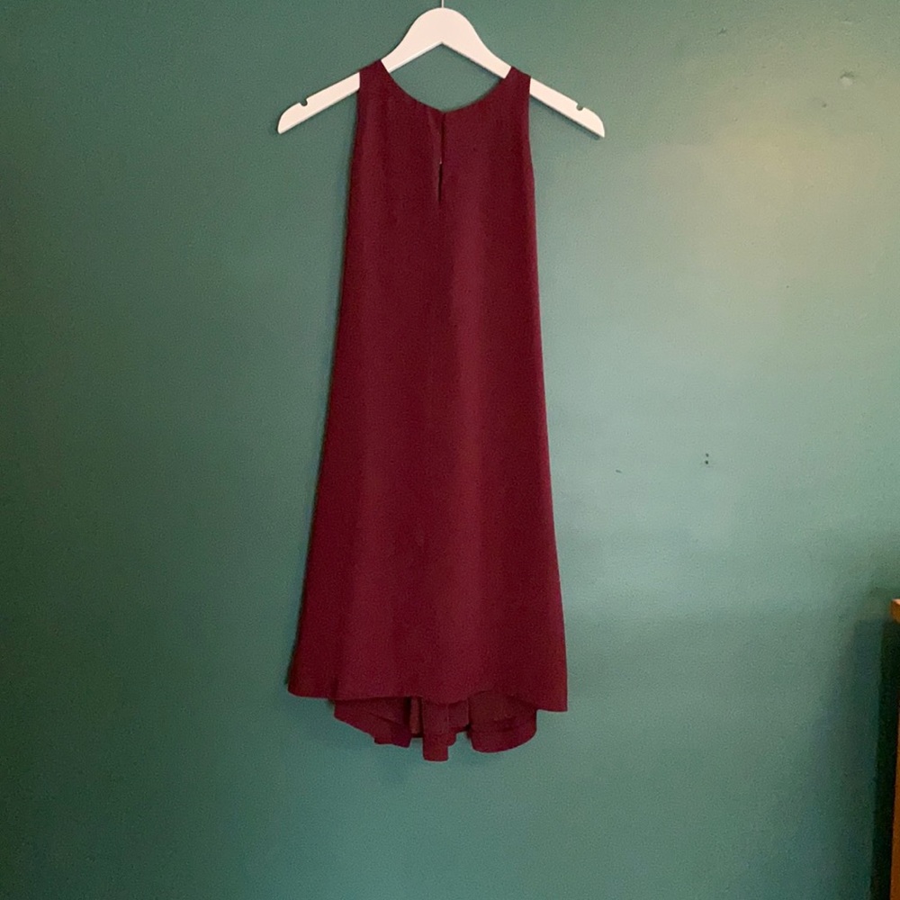 Loft keyhole red dress